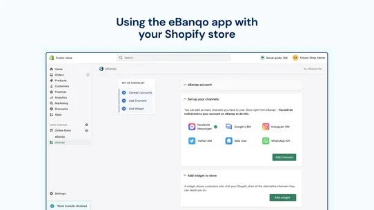 eBanqo ‑ Live Chat &amp; Chatbot screenshot