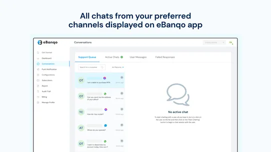 eBanqo ‑ Live Chat &amp; Chatbot screenshot