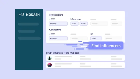 Modash Influencer Marketing screenshot