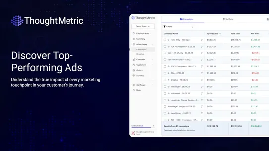 ThoughtMetric Analytics screenshot