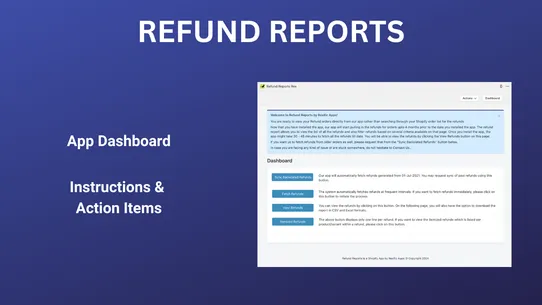 Refund Reports Rex screenshot