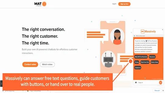 Massively Live Chat &amp; Chatbots screenshot