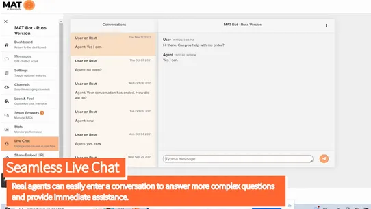 Massively Live Chat &amp; Chatbots screenshot