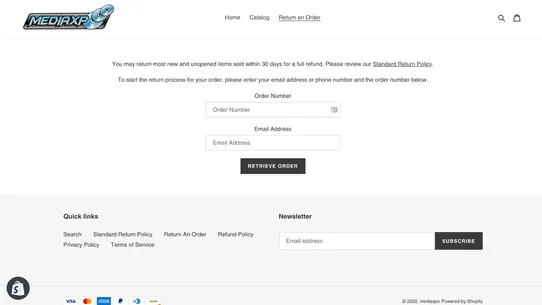 COS Order Returns Manager screenshot