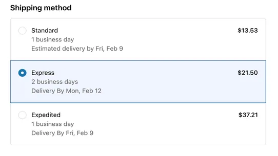 Fenix Order Delivery Date screenshot