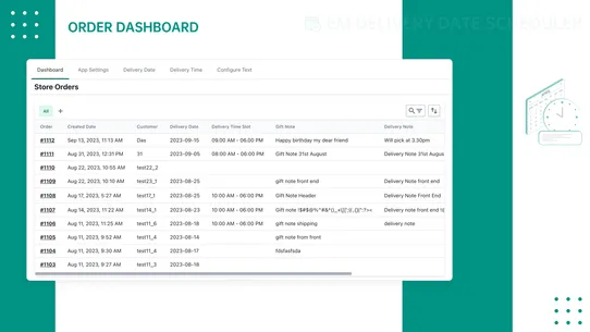 EM Delivery Date Scheduler screenshot