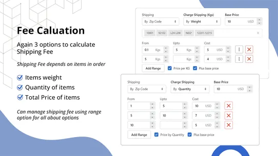 Advanced Shipping Calculator screenshot