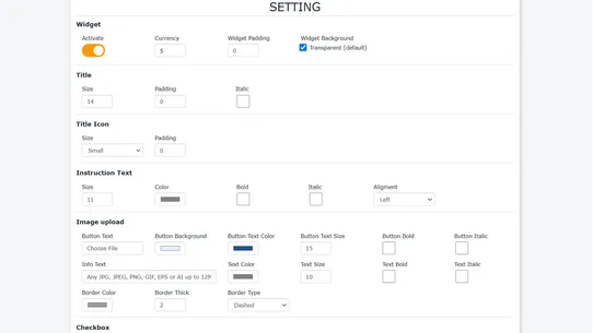 PX Variants &amp; Product Options screenshot