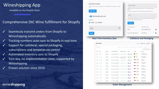 Wineshipping Fulfillment screenshot