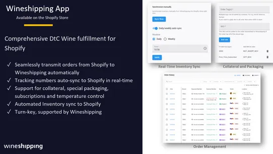 Wineshipping Fulfillment screenshot