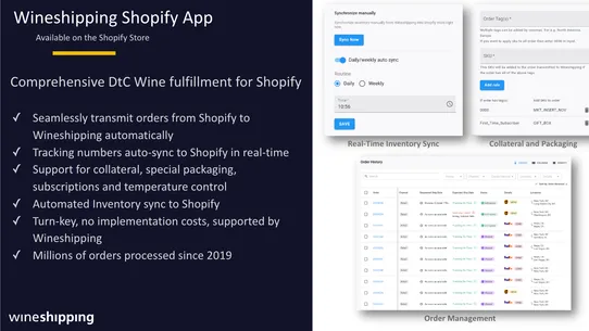 Wineshipping Fulfillment screenshot