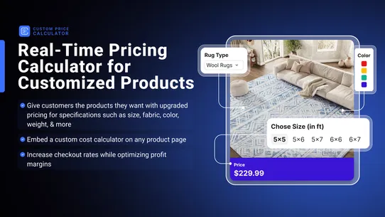 Apippa‑Custom Price Calculator screenshot
