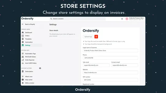 Ordersify: PDF Order Printer screenshot