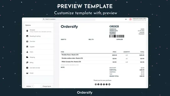 Ordersify: PDF Order Printer screenshot