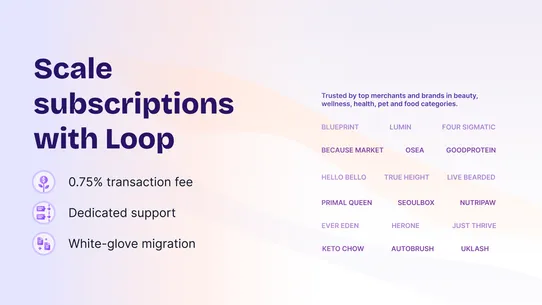 Loop Subscriptions screenshot