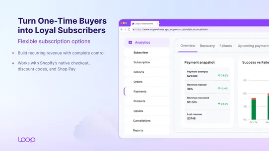 Loop Subscriptions App screenshot