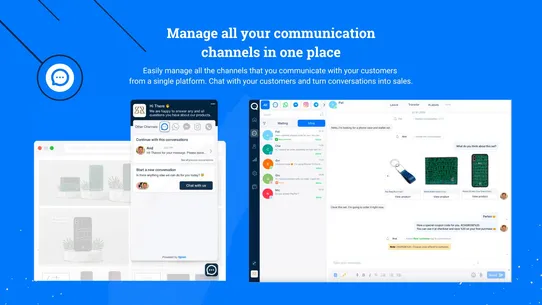 Qpien ‑ Helpdesk &amp; Live Chat screenshot