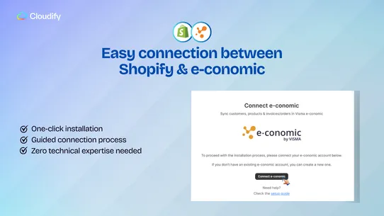 Visma e‑conomic Integration screenshot