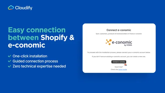Visma e‑conomic Integration screenshot