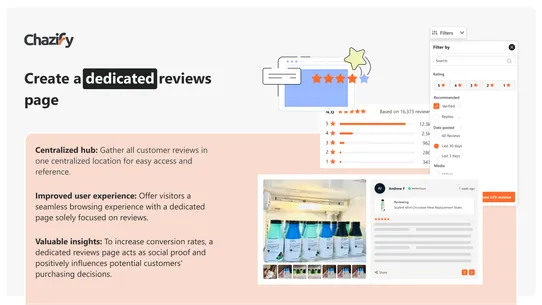 Chazify: Product Reviews App screenshot