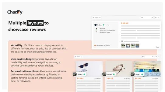 Chazify: Product Reviews App screenshot