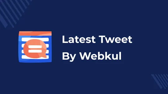 Latest Tweet By Webkul screenshot