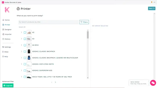 Kodbar: Print Barcode Labels screenshot