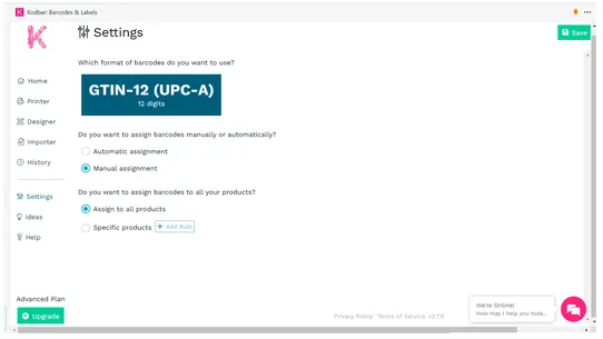 Kodbar: Print Barcode Labels screenshot