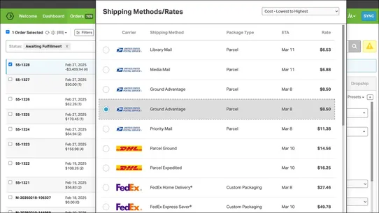 Ordoro Inventory and Shipping screenshot