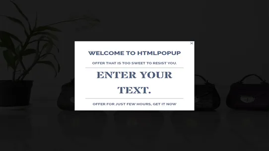 HTML Popup screenshot