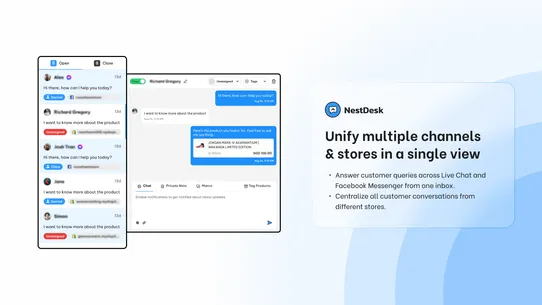 NS Live Chat, Inbox &amp; Helpdesk screenshot