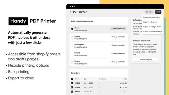 Oxilayer PDF Invoice Generator screenshot