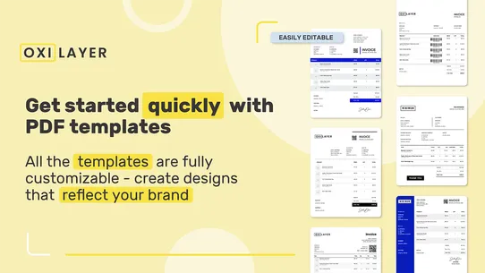 Oxilayer PDF Invoice Generator screenshot