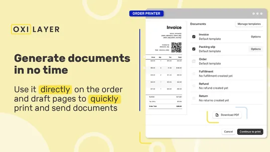 Oxilayer PDF Invoice Generator screenshot