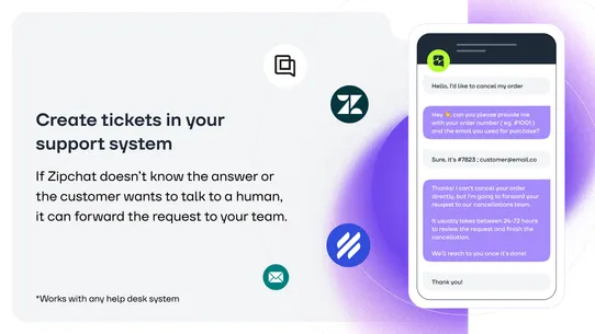 Zipchat AI Chatbot+Whatsapp AI screenshot