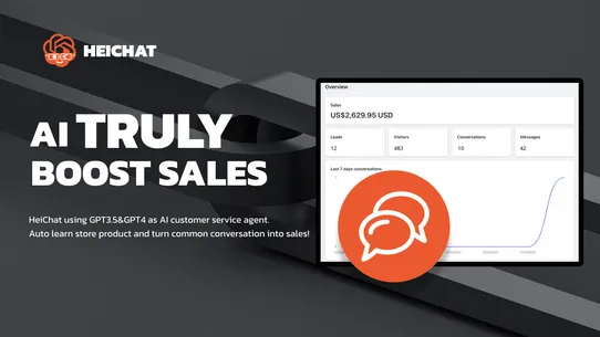 HeiChat: ChatGPT Sales Chatbot screenshot