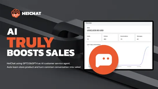 HeiChat: ChatGPT Sales Chatbot screenshot