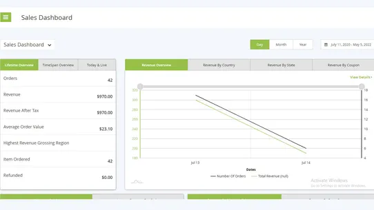 Advanced Reporting &amp; Analytics screenshot