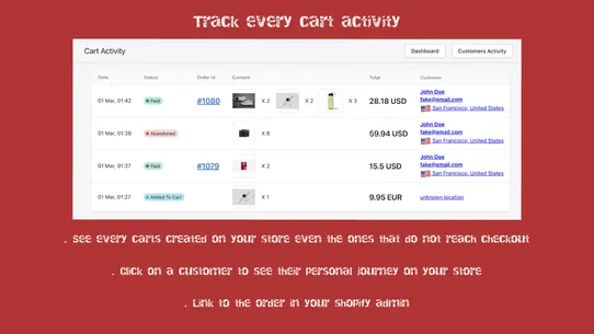 Cart‑O‑Maniak ‑ Cart Tracking screenshot