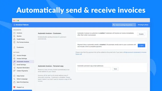 Invoice Falcon screenshot