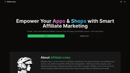 Affiliate Links screenshot