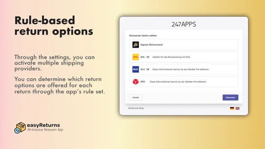 Order Returns | easyReturns screenshot