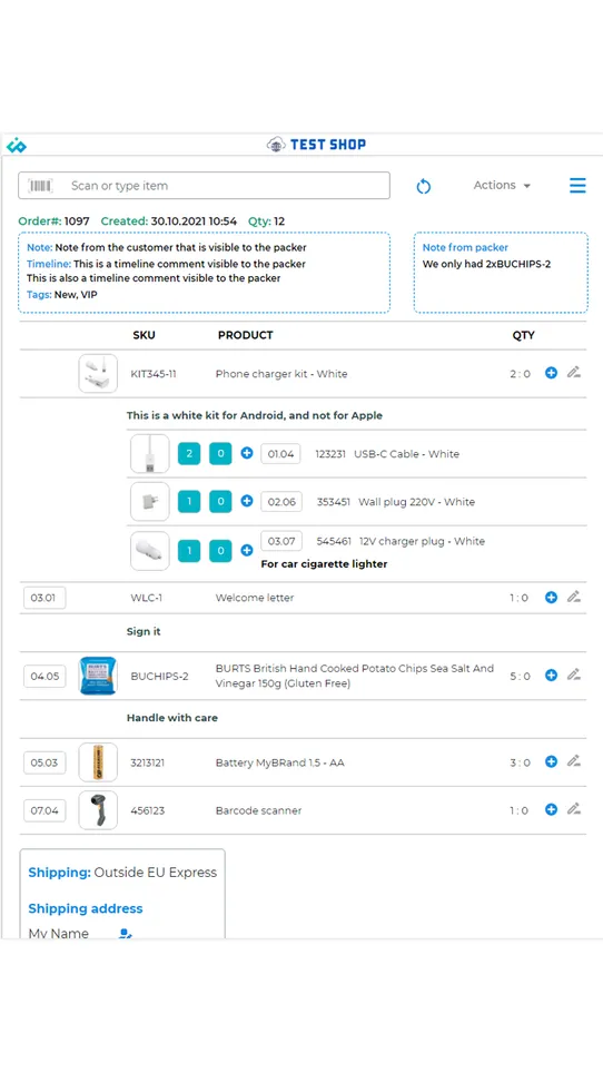 iPacky | Pick, Pack &amp; Fulfill screenshot