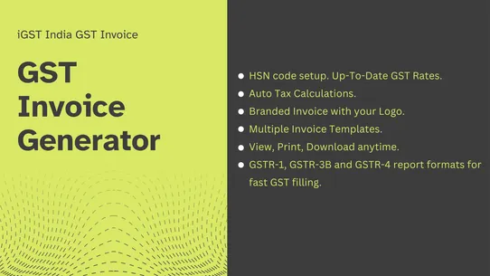 iGST India GST Invoice screenshot