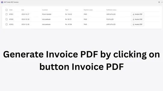 iGST India GST Invoice screenshot