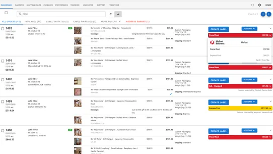 Australia Post MyPost Business screenshot