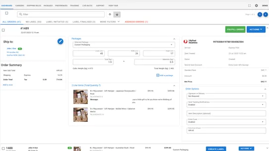 Australia Post MyPost Business screenshot