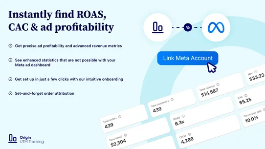 Origin: Ad &amp; UTM Tracking screenshot