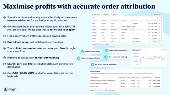 Origin: Meta Ad &amp; UTM Tracking screenshot