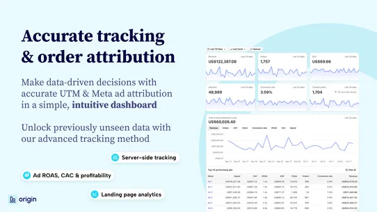 Origin: Meta Ad &amp; UTM Tracking screenshot
